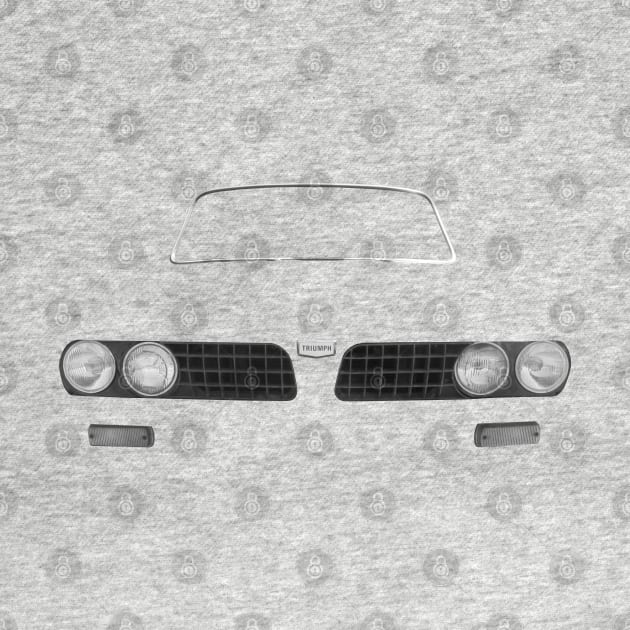 Triumph Dolomite classic car minimalist front by soitwouldseem